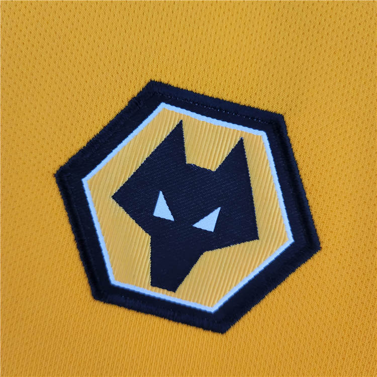 Wolverhampton Wanderers 22/23 Home Yellow Soccer Jerseys Football Shirt - Click Image to Close